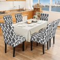 thumbnail image 4 of Dining Room Chair Covers Set of 6， Parsons Stretch Dining Chair Slipcovers Removable Washable Spandex Furniture Seat Protector for Kitchen Hotel Table Banquet (Pack of 6, 01-Gray), 4 of 6