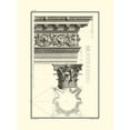 thumbnail image 2 of Borra, Giovanni 25x32 White Modern Wood Framed Museum Art Print Titled - B and W Column and Cornice II, 2 of 4