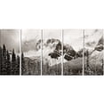 thumbnail image 2 of Snow Capped Hills and Bow Lake - Landscape Canvas Art Print, 2 of 3