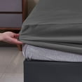 thumbnail image 5 of Maplenight Drap-Housse Format Grand, Draps Rafraîchissants pour Dormeurs Ayant Chaud, Protège-Matelas Imperméable - Respirant, Lavable à la Machine, Polyester à Séchage Rapide TPU Noir, 5 of 5
