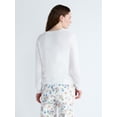 thumbnail image 3 of Free Assembly Women's Classic Cardigan Sweater with Long Sleeves, Lightweight, Sizes XS-4X, 3 of 5