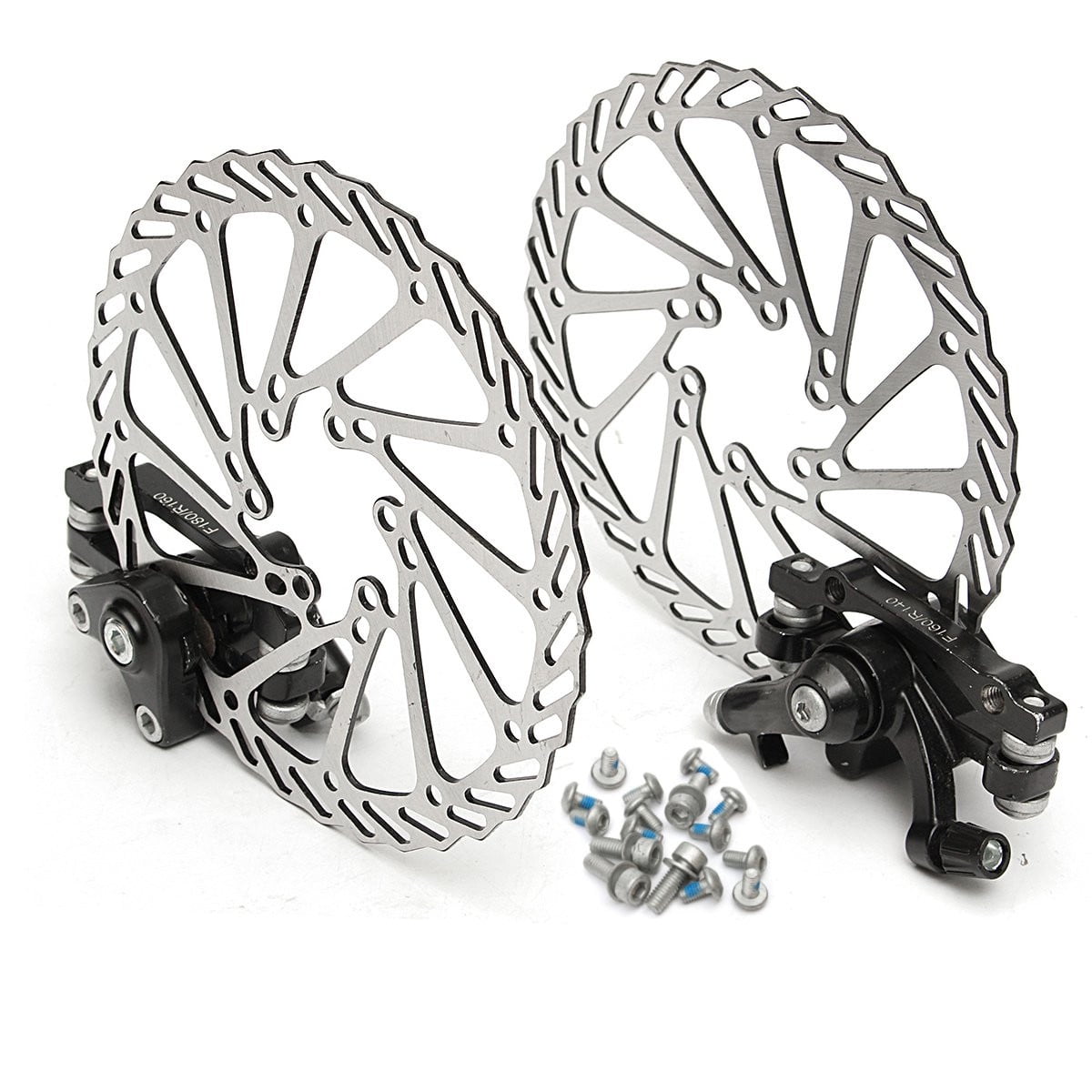 2pcs Bike MTB Mechanical Disc Brake Kit Front and Rear Brake WIth G2 Rotors Set for Mountain Bicycle 160mm Walmart