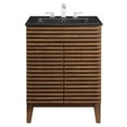 thumbnail image 4 of Modway Render 24" Bathroom Vanity in Walnut Black, 4 of 9