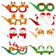 thumbnail image 1 of Accesorios fotográficos divertidos para fiestas navideñas Vasos de papel Vasos de muñeco de nieve de Papá Noel Decoración navideña, 1 of 5