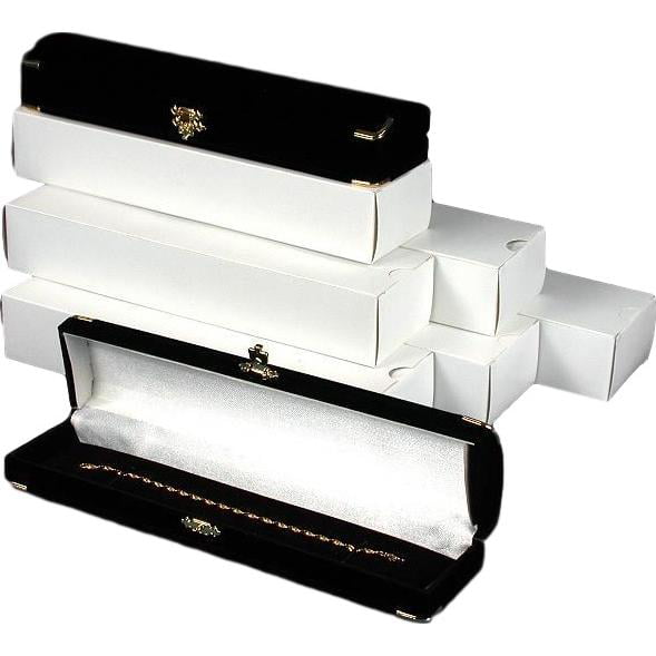 Wholesale Black/White Sponge Gift Box For Bracelet Necklace Earrings Jewellery 
