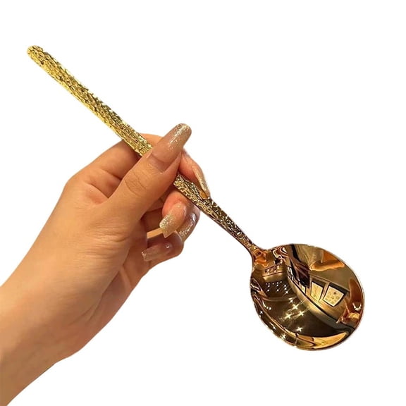 Stainless Steel Scoop Long Handle Tablespoon Spoon for Kitchen