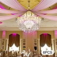 thumbnail image 3 of Dwellnix Romantic Pink Ceiling Drapes, 4.5x1.5m for Weddings and Parties,&nbsp; Chiffon with Rod Pocket, Ideal for Backdrops and Stage Decor, 3 of 6