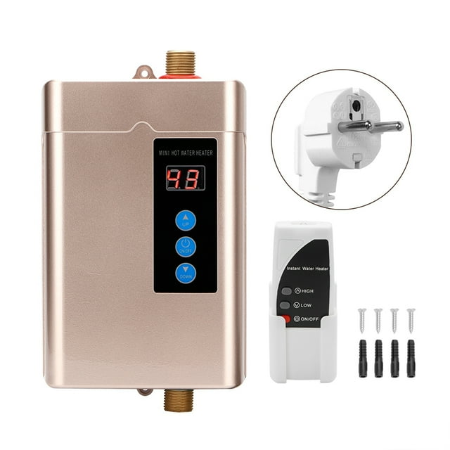 Calentador de agua instantáneo Sincero mini máquina de calefacción eléctrica Enchufe dorado de la UE 220V