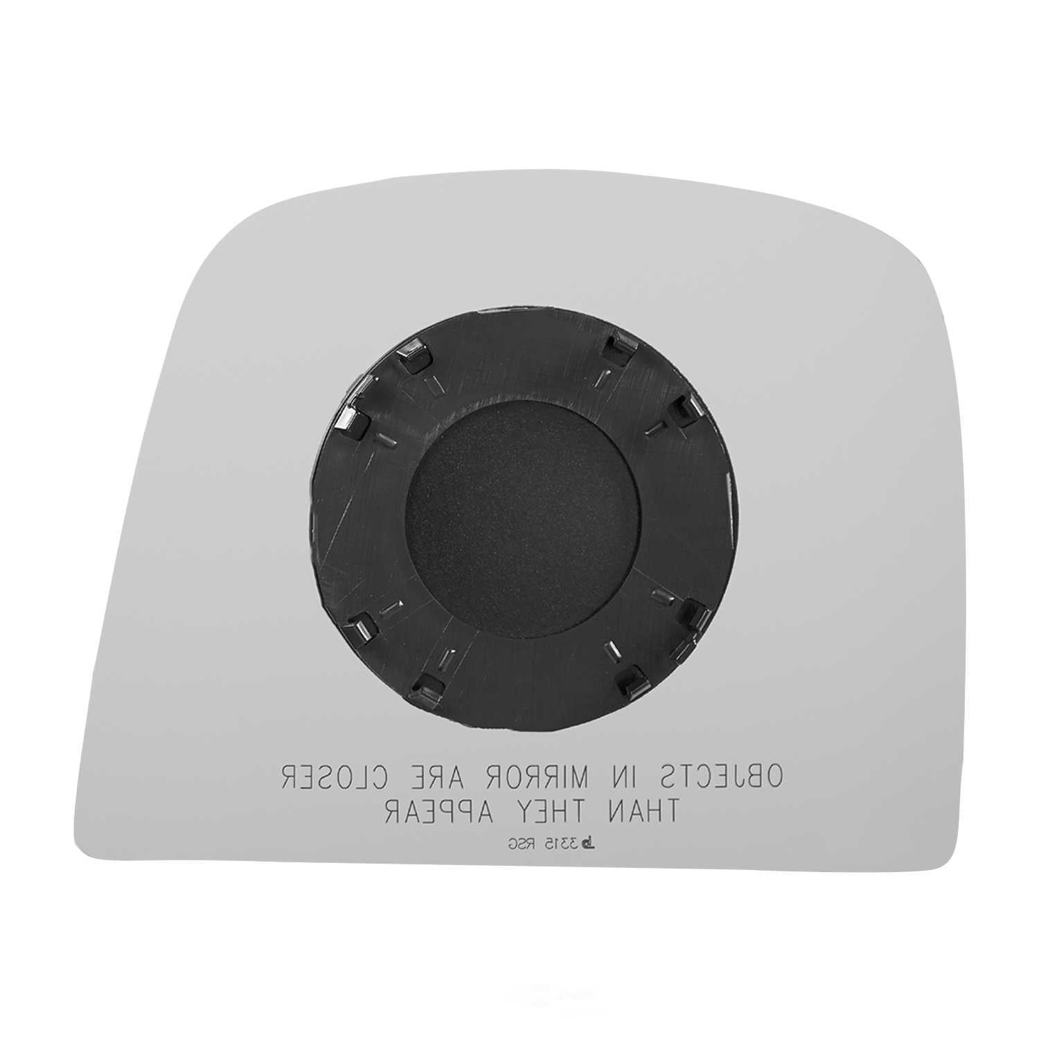 Burco Side View Mirror Replacement Glass with Motor Mount Plate - Clear Glass - 3315RSG