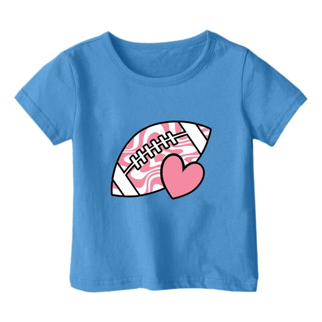 T-shirt à Manches Courtes à Col Rond pour Enfants, Mélange Doux Polyester-Spandex, Imprimé Graphique Coloré, Tissu Respirant, Tenue Décontractée, Convient aux Âges de 2 à 10 Ans