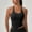 Black, variant on Ladies' Sport Vest, Sling, with Chest Pad, Breathable, Four-Sided Elastic, Yoga, Running, Fitness, Pilates, Daily Travel,L,White