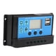thumbnail image 2 of Controlador de carga solar, 60A/50A/40A/30A/20A/10A 12V 24V Controlador de carga solar automático Controlador PWM Pantalla LCD con puerto USB dual(30A), 2 of 11