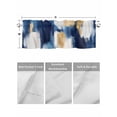 thumbnail image 4 of Valances for Windows Abstract Graffiti Art Rod Pocket Cafe Window Treatments Valance Curtains for Kitchen Bathroom Laundry Basement Windows 60"x18", 4 of 9