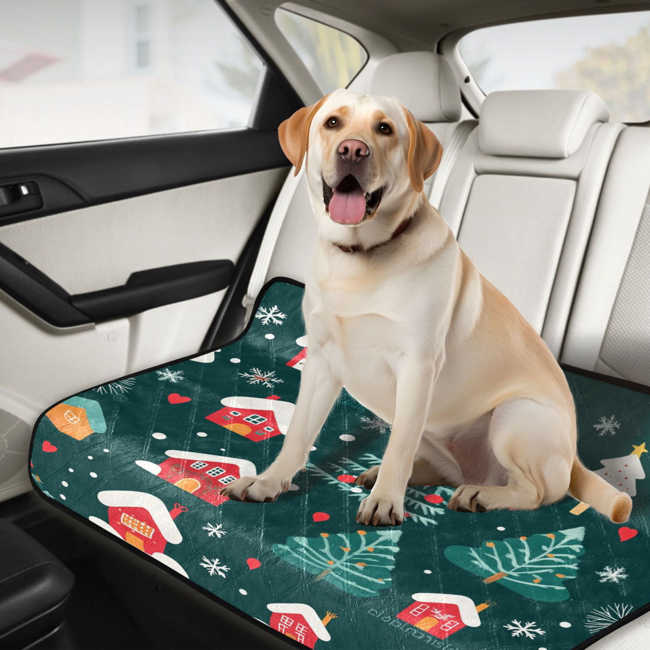 Washable Pet Pee Pads with Super Absorbent Reusable Training Pads for Dogs & Cats Christmas Trees and Houses
