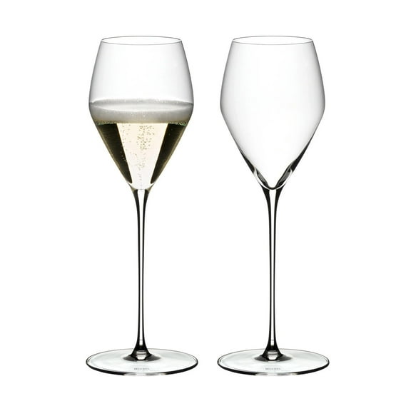 Riedel Veloce Champagne Wine Glass, 11 Fluid Ounces, Set of 2, Clear
