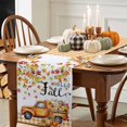 thumbnail image 3 of Hello Fall Cotton Linen Table Runner, Washable Table Runners for Kitchen, Dining Room, Holiday, Home Party Table Decor, 13x90 Inches, 3 of 9