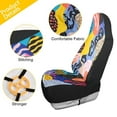 thumbnail image 4 of Car Seat CoversAbstract colorful pattern design(3) Car Seat Cover 2 Piece Set Saddle Blanket Carseat Universal Fit for Vehicle Sedan SUV, 4 of 5