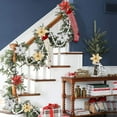 thumbnail image 3 of Coolmade 20 Pcs 5.5 in Christmas Tree Decorative Silk Flower Gold Poinsettia Bush and Red Poinsettia Bush Artificial Flowers Red Glitter Poinsettia Christmas Tree Ornaments, 3 of 7