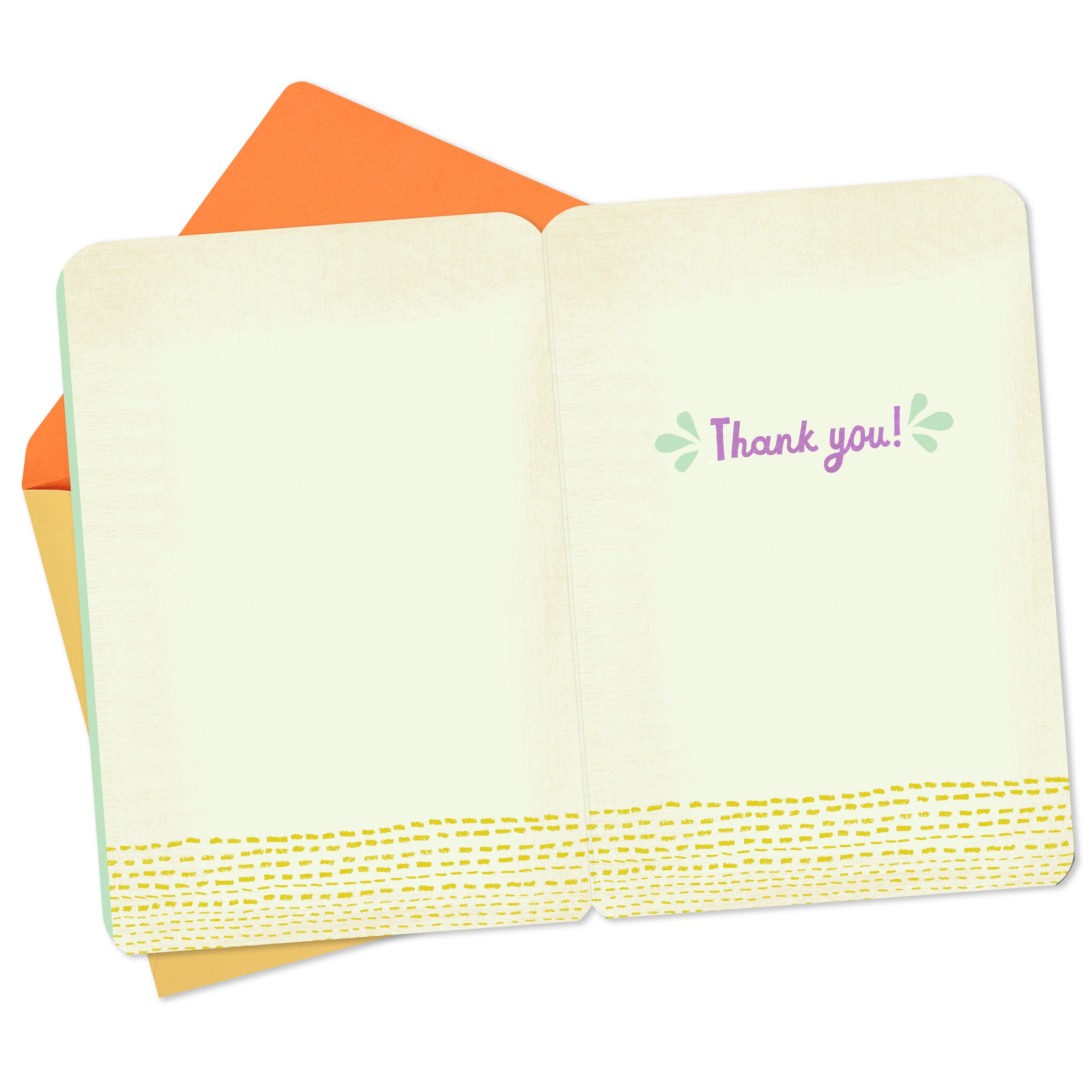 Hallmark Just Because Thank You Card (Colorful Letters Simply Said)