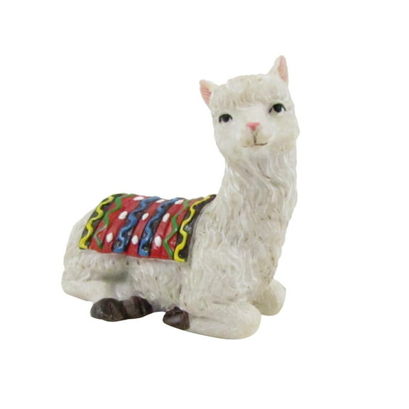 Miniature Llama Fairy Garden Figurine Alpaca Dollhouse Ornament Outdoor Decor Accessory