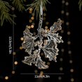 thumbnail image 3 of Decoración de árbol de Navidad con purpurina, hermoso colgante de copo de nieve de alce para árbol de Navidad, decoración para fiesta de Navidad, suministros navideños, 3 of 5