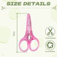 thumbnail image 4 of FACEGA Scissors All Purpose,Straight Handle 3.5" Adult Scissors,With Protective Cover Mini Scissors,Pink, 4 of 7