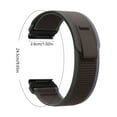 thumbnail image 3 of Correa de Nylon Tejido para Reloj Inteligente 20mm 22mm 26mm | Hebilla de liberación rápida | Banda ligera ajustable y transpirable | Negro Gris Blanco | Sustituto duradero para el ciclismo, el, 3 of 6