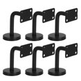 thumbnail image 2 of Wall Handrail Brackets Fire Corridors L-Shaped Black 8X6CM 6Pcs, 2 of 5