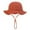 Brick Red, variant on Kids Hats & Caps for Outdoor Adjustable Wide Brim Bucket Hat Comfortable and Stylish Accessory for Boys and Girls