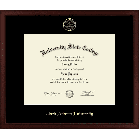 Clark Atlanta University Diploma Frame, Document Size 14" x 11"