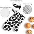 thumbnail image 5 of Cow Print Oven Mitts and Pot Holders Sets of 4 High Heat Resistant Oven Mitts with Oven Gloves and Hot Pads Potholders for Kitchen Cooking Baking Grilling BBQ Non-Slip Cooking Mitts, 5 of 6