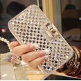 thumbnail image 1 of Compatible with iPhone 14 Women's Wallet Protective Case Cute Shiny Luxury Shiny bow Crystal Diamond Rhinobit Wallet Clamshell Holder Protect full bod, 1 of 4