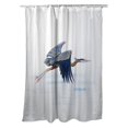 thumbnail image 1 of Betsy Drake SH327 Rideau de Douche 70 x 72 Po. Héron Bleu Eddies, 1 of 1