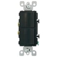 thumbnail image 1 of Interruptor Doble 3 Vias Decora Negro 15A 120/277V, 1 of 3