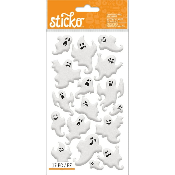 Sticko Dimensionnel Stickers-Velours Fantômes