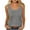 Gray# tops for women, variant on Oksale Tank Tops for Women Pleated On the Chest Summer Top Casual Crewneck Cotton Tees Loose Cozy Sleeveless Shirts Gray M