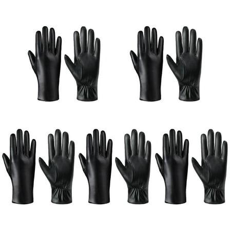 

NICEXMAS 5 Pairs of Winter Women Gloves Wind-proof Gloves Warm Goat Skin Gloves Lengthen Gloves