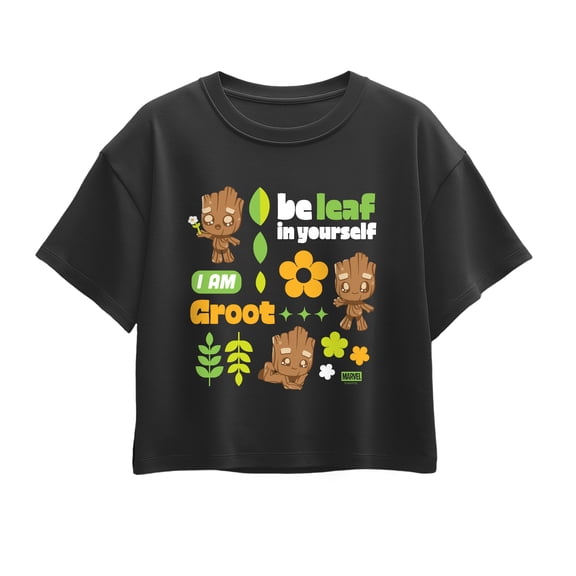 Guardians Of The Galaxy - Groot Grid - Youth Girls Boxy T-Shirt