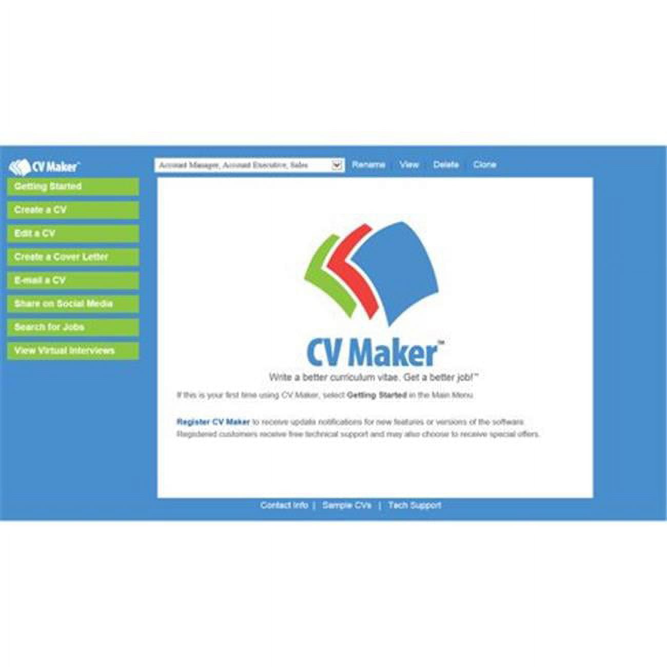 Individual Software Cv Maker For Windows (Email Delivery)