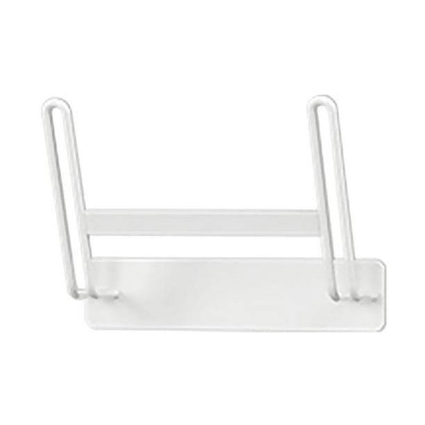 Organizador de tapas de ollas y sartenes de vidrio o metal, soporte de pared para tapas de ollas Un solo nivel