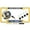 Gold - Style 1, variant on [Officially Licensed Product] - U.S. Navy Proud Parent with Eagle, Anchor Logo - Domed Custom-Made Personalized Narrow Thin Top 4 Hole Metal Car License Plate Frame & Free caps - Black Frame (Qty: 1)