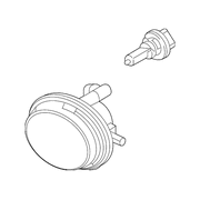 Genuine OE Mazda Fog Lamp Assembly - TK21-51-680A
