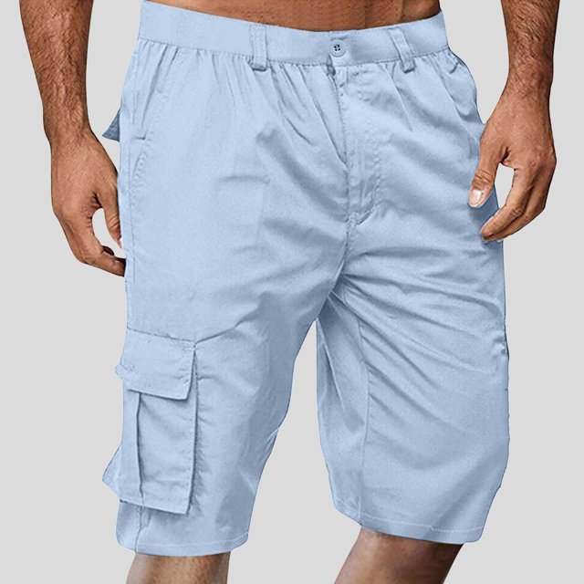 WILLBEST Pantalones Cargo Ajustados para Hombre, Pantalones de Trabajo, Ligeros, Cómodos, para Exteriores, Senderismo, Uso Diario, Informales, Primavera y Verano.