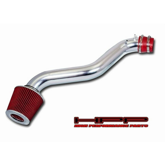 High Performance Parts Short Ram Air Intake Kit & Red Filter Combo Compatible for 1994-1997 Honda Accord L4 Engine / 1992-1996 Prelude All Model