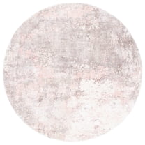 SAFAVIEH Mirage Jeanette Abstract Area Rug, Pink, 7' x 7' Round