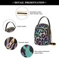 thumbnail image 5 of IAUYY Small Crossbody Bags for Women 15*21*8cm Leather Purses for Women Removable Strap with 3 Zipper Pocket Applicable to Birthday Gifts for Women,Abstract Fusion, 5 of 7