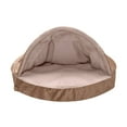 thumbnail image 5 of FurHaven Pet Products Orthopedic Wave Fur & Velvet Snuggery Burrow Pet Bed for Dogs & Cats - Brownstone, 26", 5 of 13