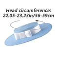 thumbnail image 7 of Hsqqdc Blue Wide Brim Church Hat with Bow, Elegant Derby Fascinator Hat, 7 of 7