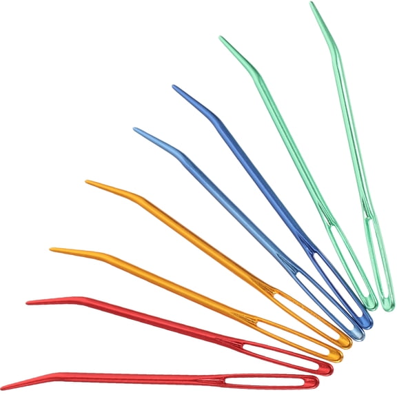 LEORX Convenient Yarn Needle Multi-Function Red 8pcs