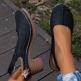 thumbnail image 6 of NOKIO Women's V𝗂ntage Chun𝗄𝗒 Sandals Adjustable Slingback S𝗅ip On Slippers Hollow Summer Outdoor Ladies Shoes Closed Toe Breathable Sandalias de Mujer, 6 of 7